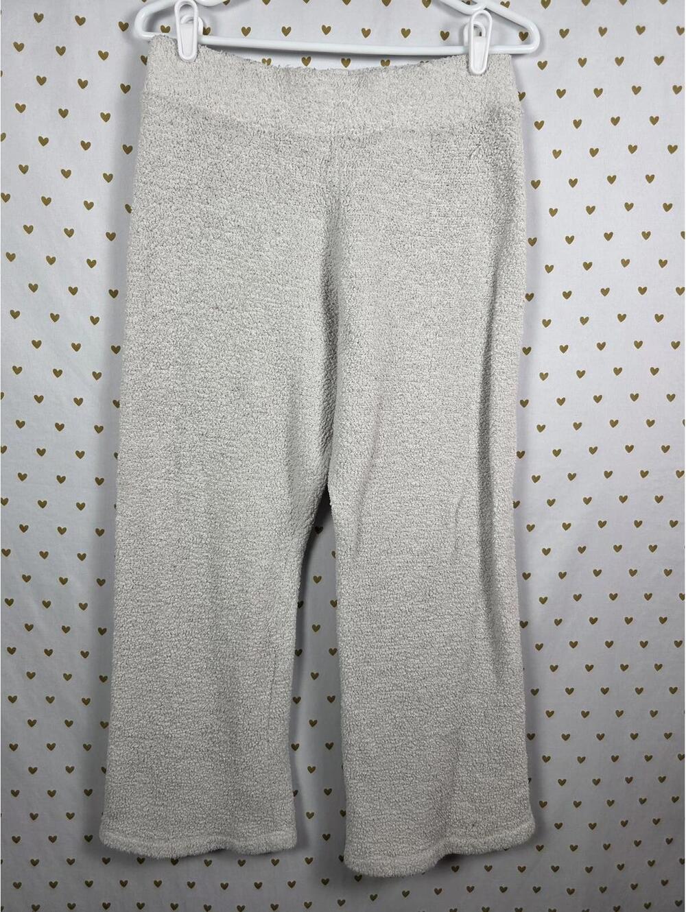 Victorias Secret PINK Boucle Sherpa Sleep Pants Fuzzy warm Off White MEDIUM
